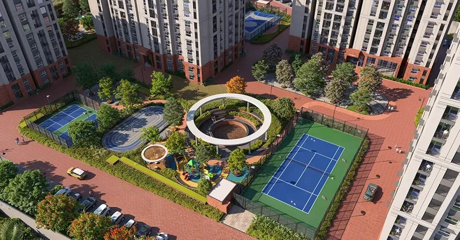Brigade Kadugodi Whitefield Metro concept pedestrian podium spine